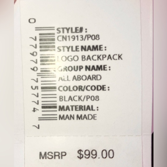 Nautica brand new with tags black backpack - Picture 6 of 6